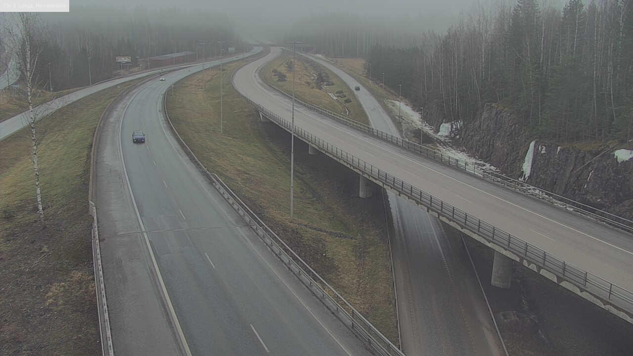 Weather Camera Image Road 1 Lohja, Hevoskallio, Lohja, Uusimaa