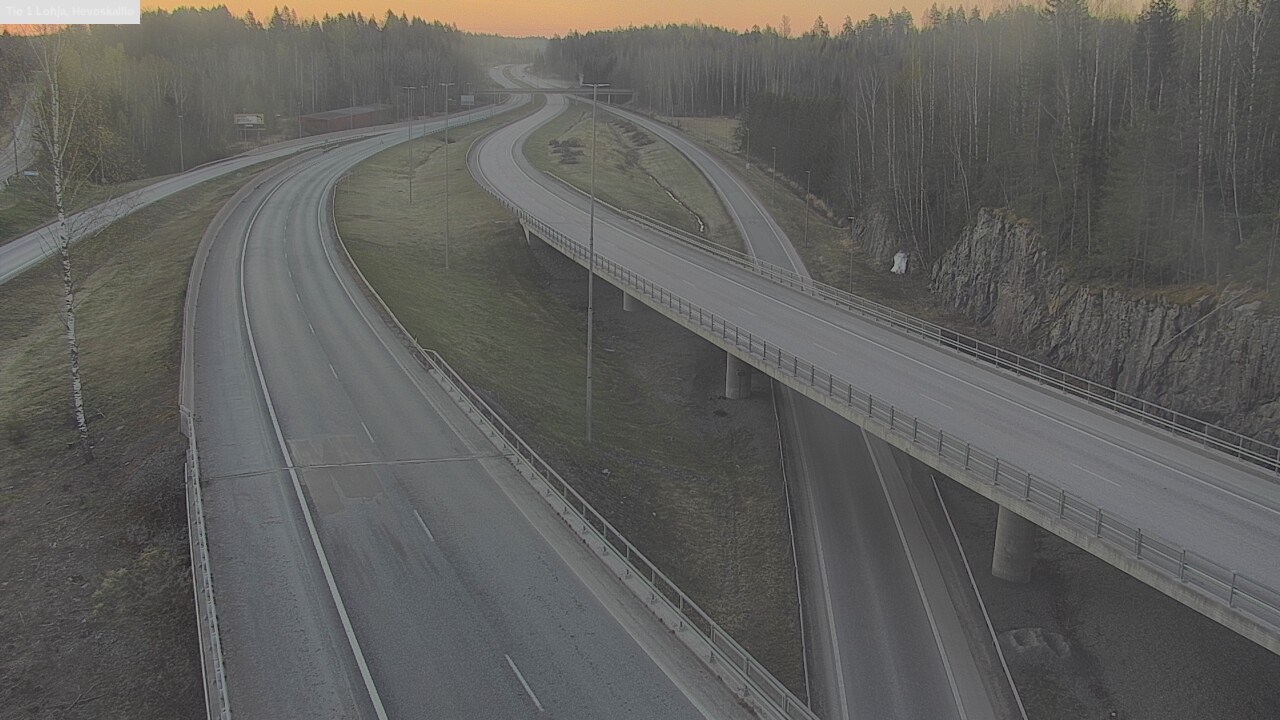 Weather Camera Image Väg 1 Lojo, Hevoskallio, Lohja, Uusimaa