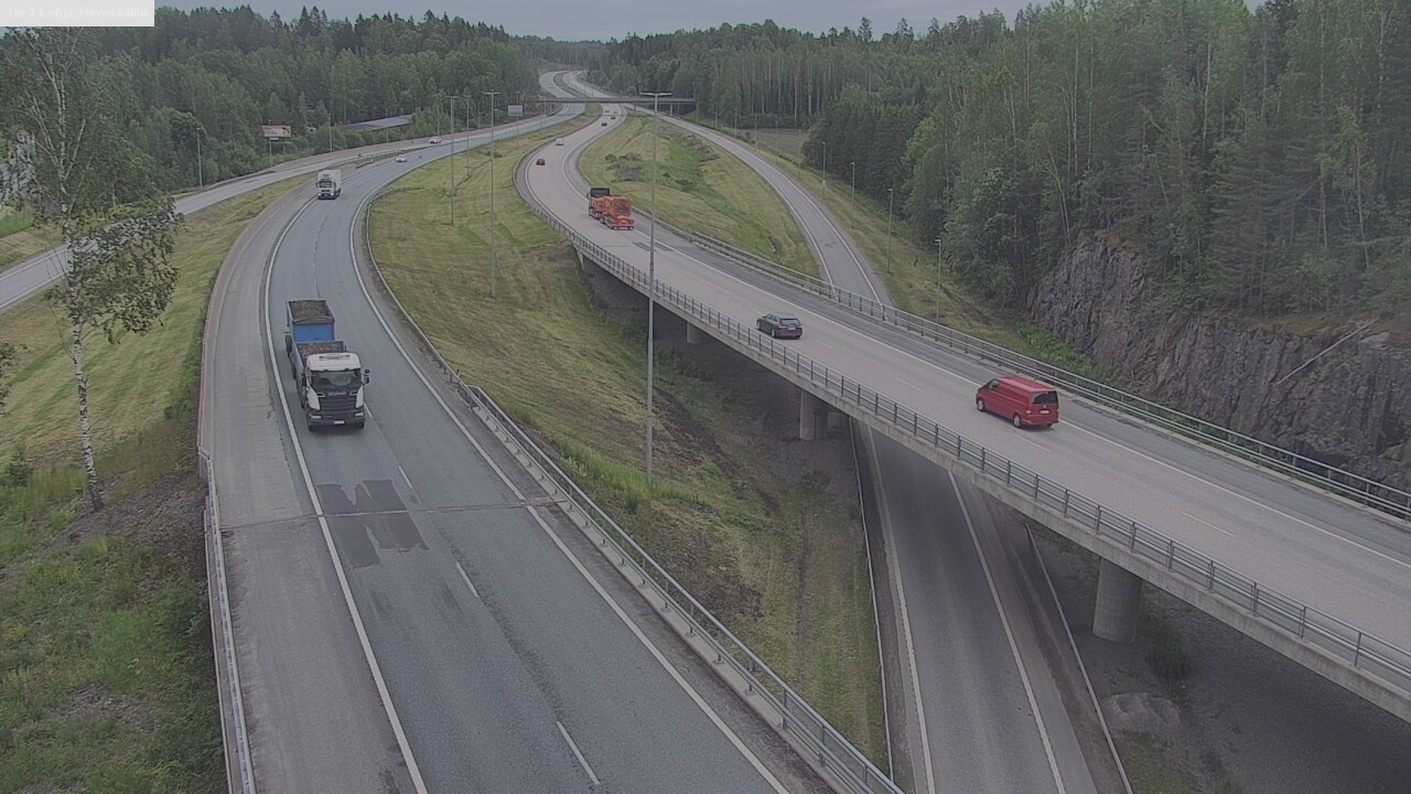 Weather Camera Image Väg 1 Lojo, Hevoskallio, Lohja, Uusimaa