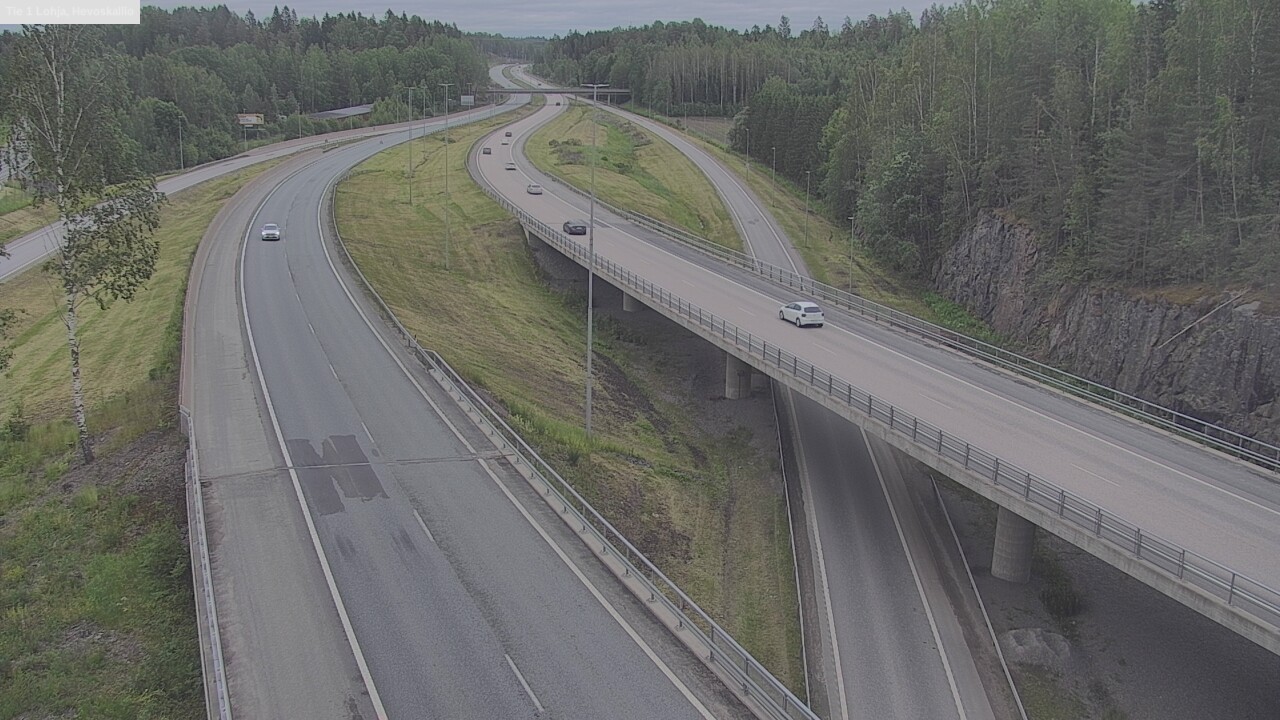 Weather Camera Image Väg 1 Lojo, Hevoskallio, Lohja, Uusimaa