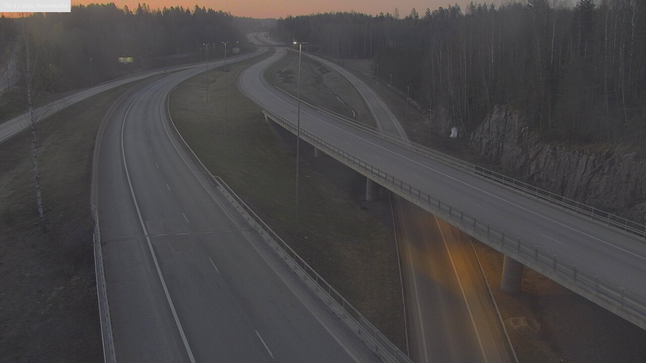 Weather Camera Image Väg 1 Lojo, Hevoskallio, Lohja, Uusimaa
