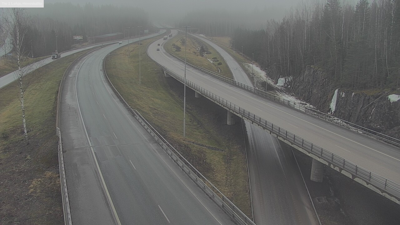 Weather Camera Image Road 1 Lohja, Hevoskallio, Lohja, Uusimaa