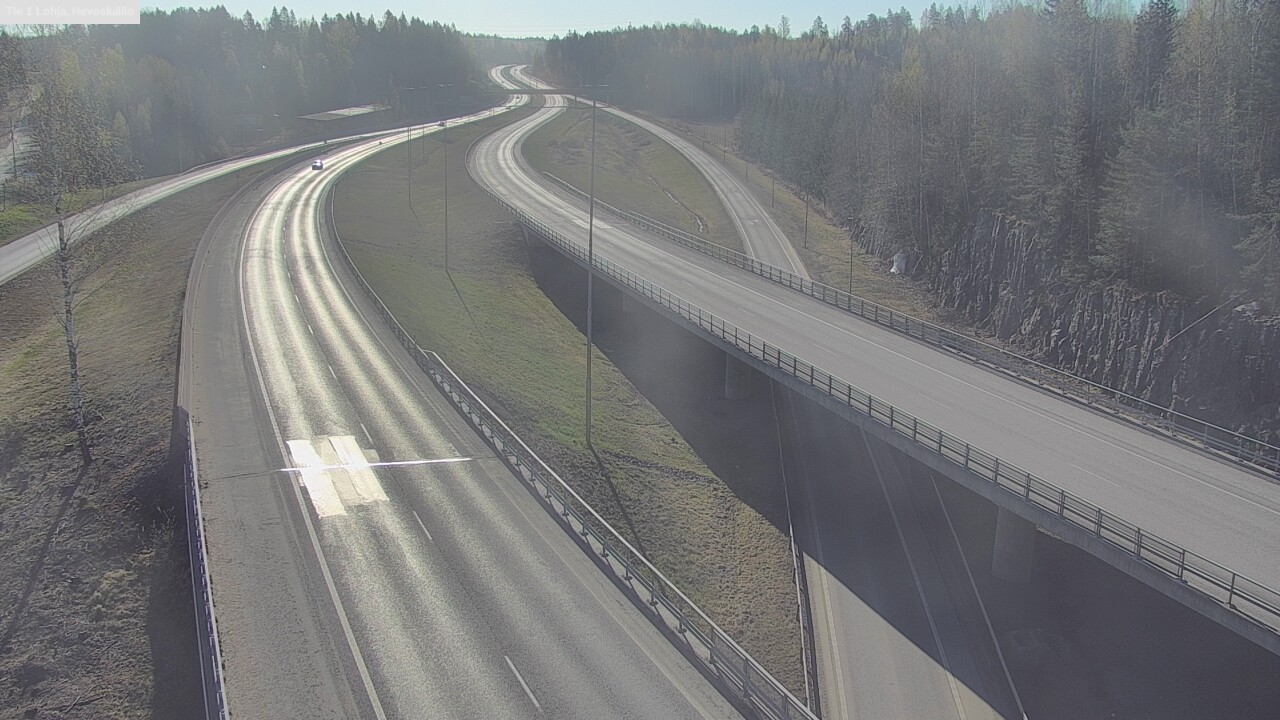 Weather Camera Image Väg 1 Lojo, Hevoskallio, Lohja, Uusimaa