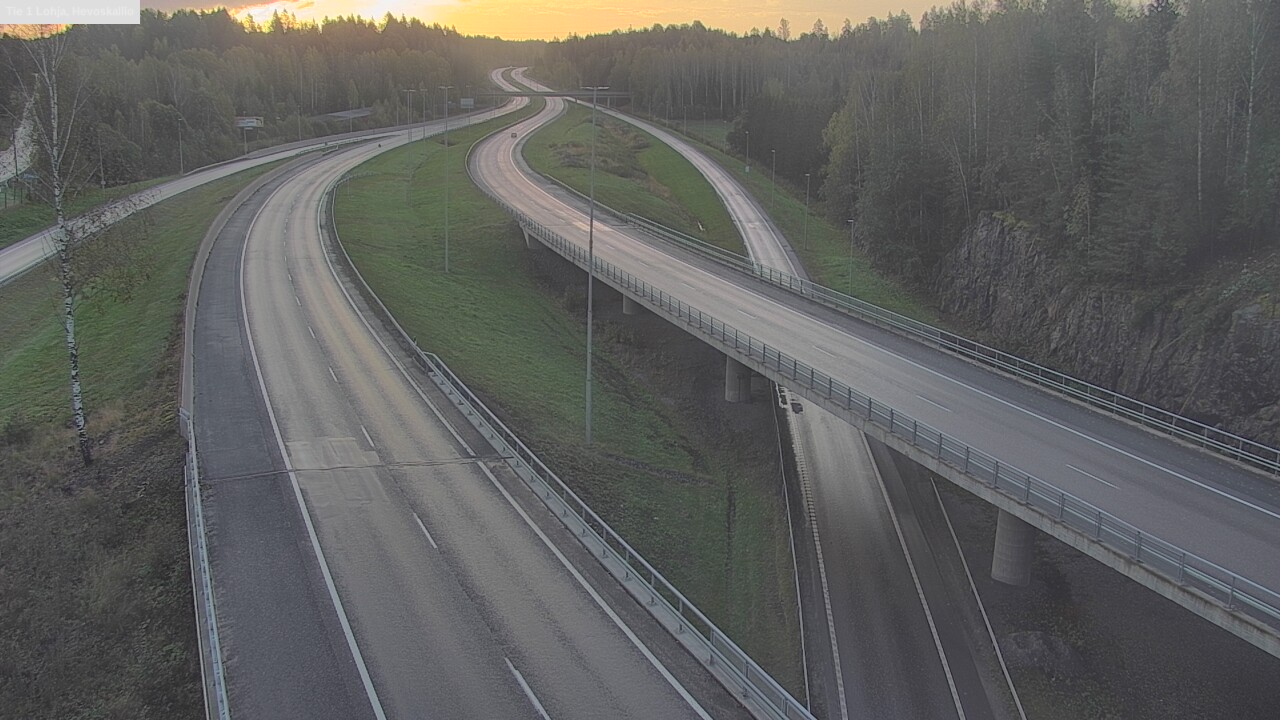 Weather Camera Image Road 1 Lohja, Hevoskallio, Lohja, Uusimaa