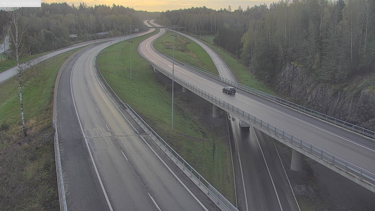 Weather Camera Image Road 1 Lohja, Hevoskallio, Lohja, Uusimaa