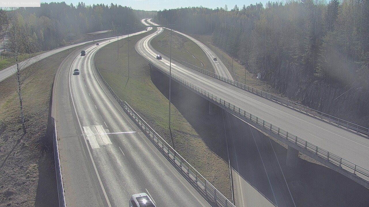 Weather Camera Image Väg 1 Lojo, Hevoskallio, Lohja, Uusimaa