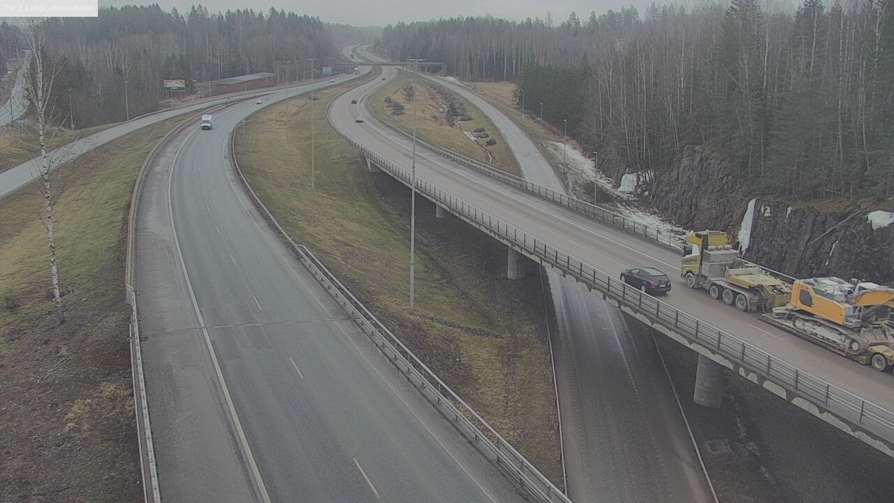 Weather Camera Image Road 1 Lohja, Hevoskallio, Lohja, Uusimaa