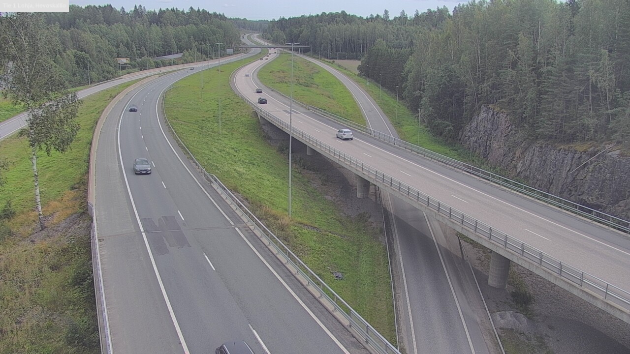 Weather Camera Image Väg 1 Lojo, Hevoskallio, Lohja, Uusimaa