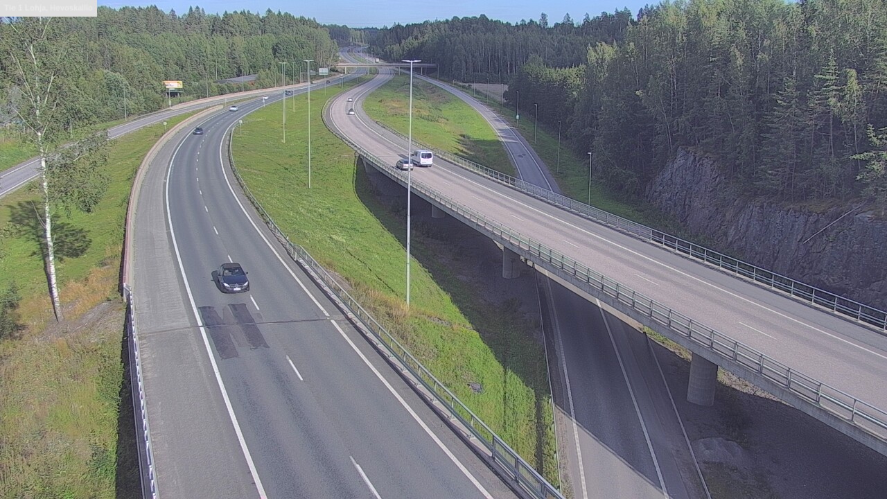 Weather Camera Image Road 1 Lohja, Hevoskallio, Lohja, Uusimaa