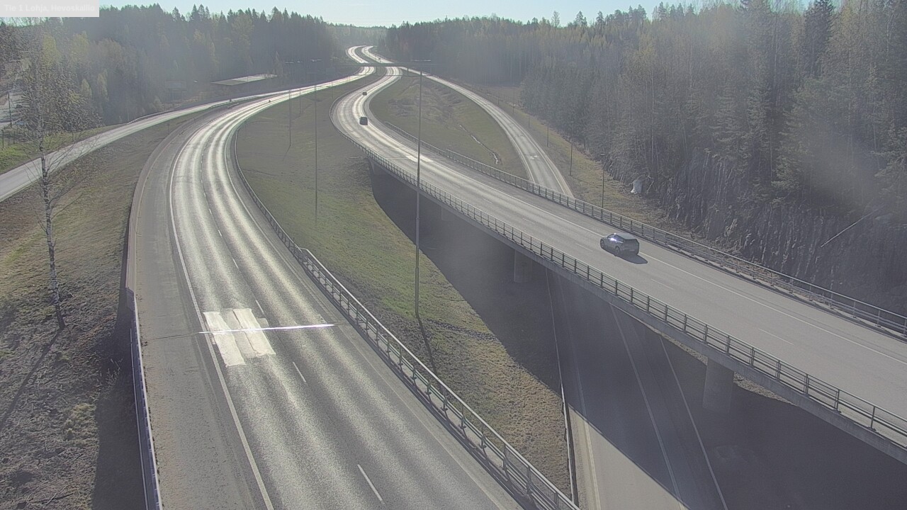 Weather Camera Image Väg 1 Lojo, Hevoskallio, Lohja, Uusimaa