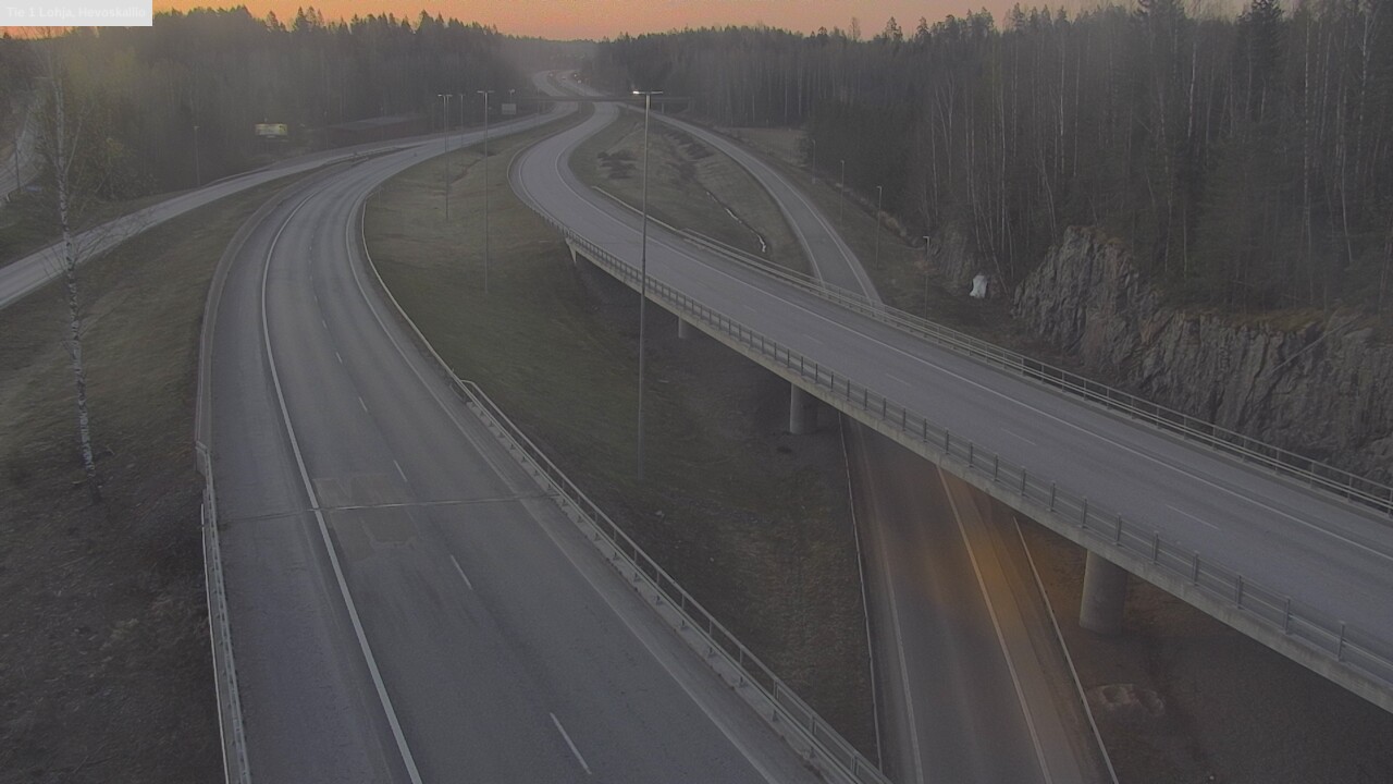 Weather Camera Image Väg 1 Lojo, Hevoskallio, Lohja, Uusimaa