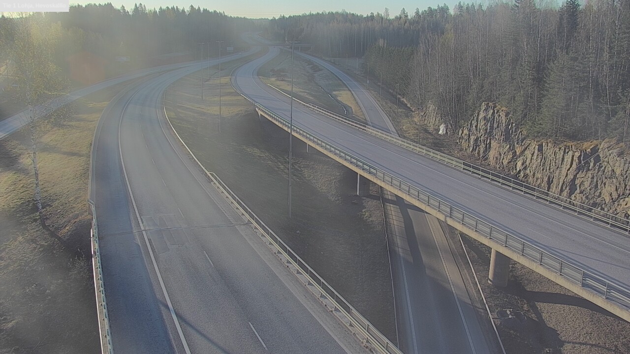 Weather Camera Image Väg 1 Lojo, Hevoskallio, Lohja, Uusimaa