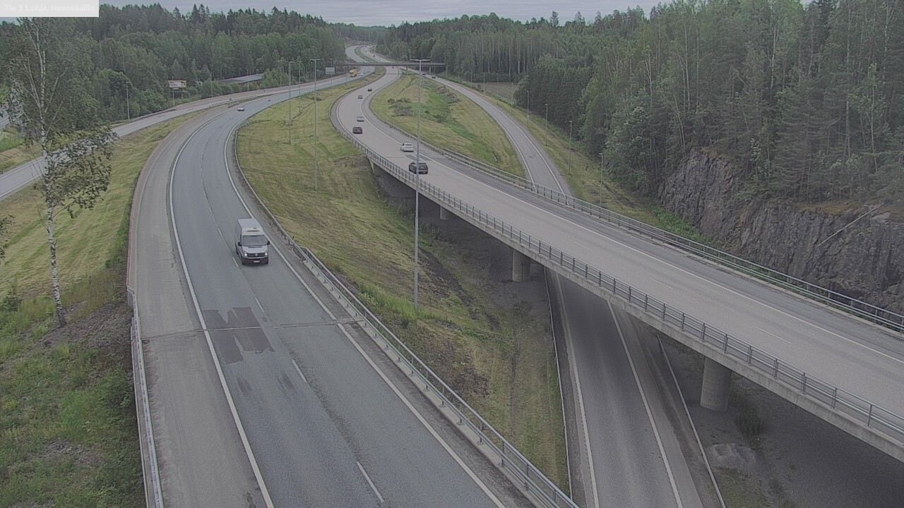 Weather Camera Image Väg 1 Lojo, Hevoskallio, Lohja, Uusimaa