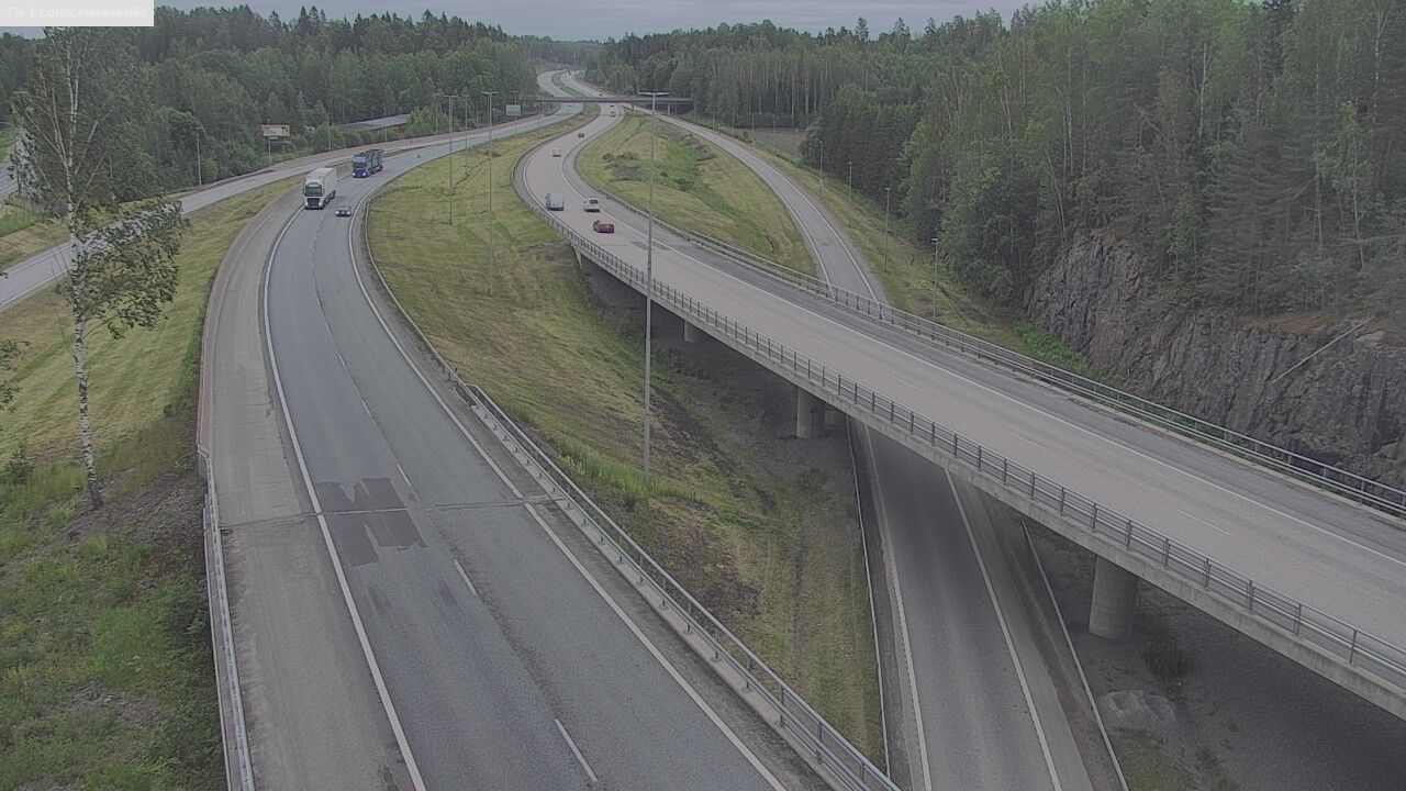 Weather Camera Image Väg 1 Lojo, Hevoskallio, Lohja, Uusimaa