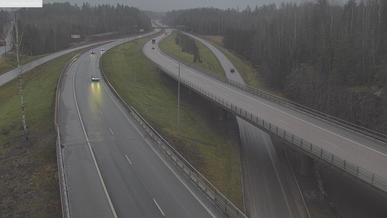 Weather Camera Image Väg 1 Lojo, Hevoskallio, Lohja, Uusimaa