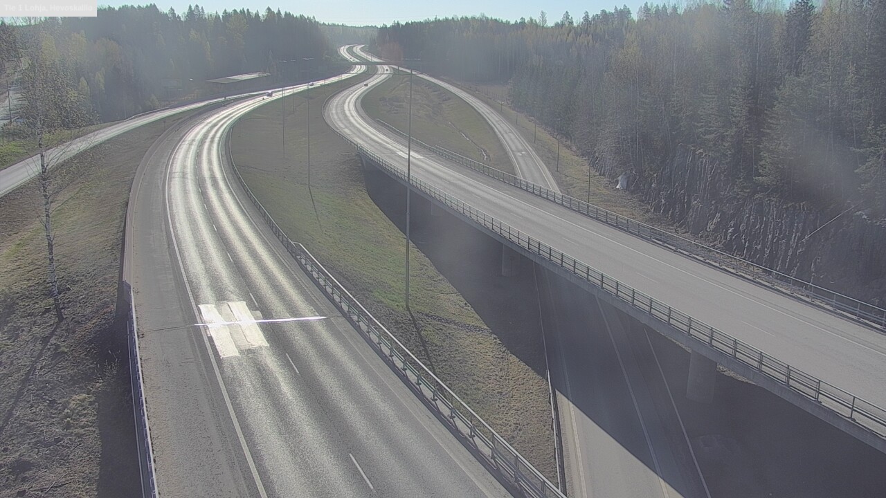 Weather Camera Image Väg 1 Lojo, Hevoskallio, Lohja, Uusimaa