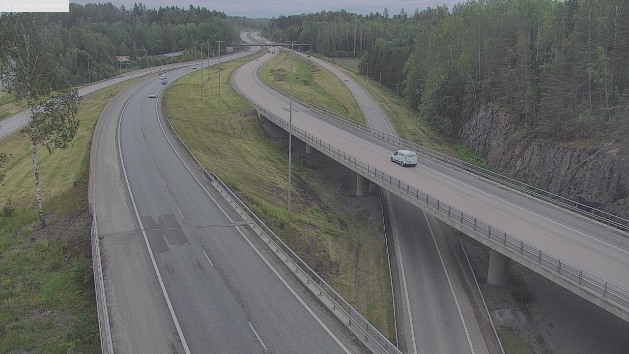 Weather Camera Image Väg 1 Lojo, Hevoskallio, Lohja, Uusimaa