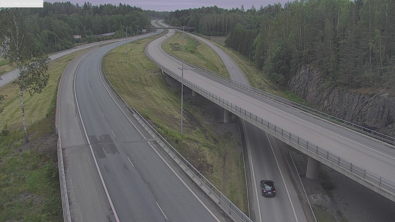 Weather Camera Image Road 1 Lohja, Hevoskallio, Lohja, Uusimaa