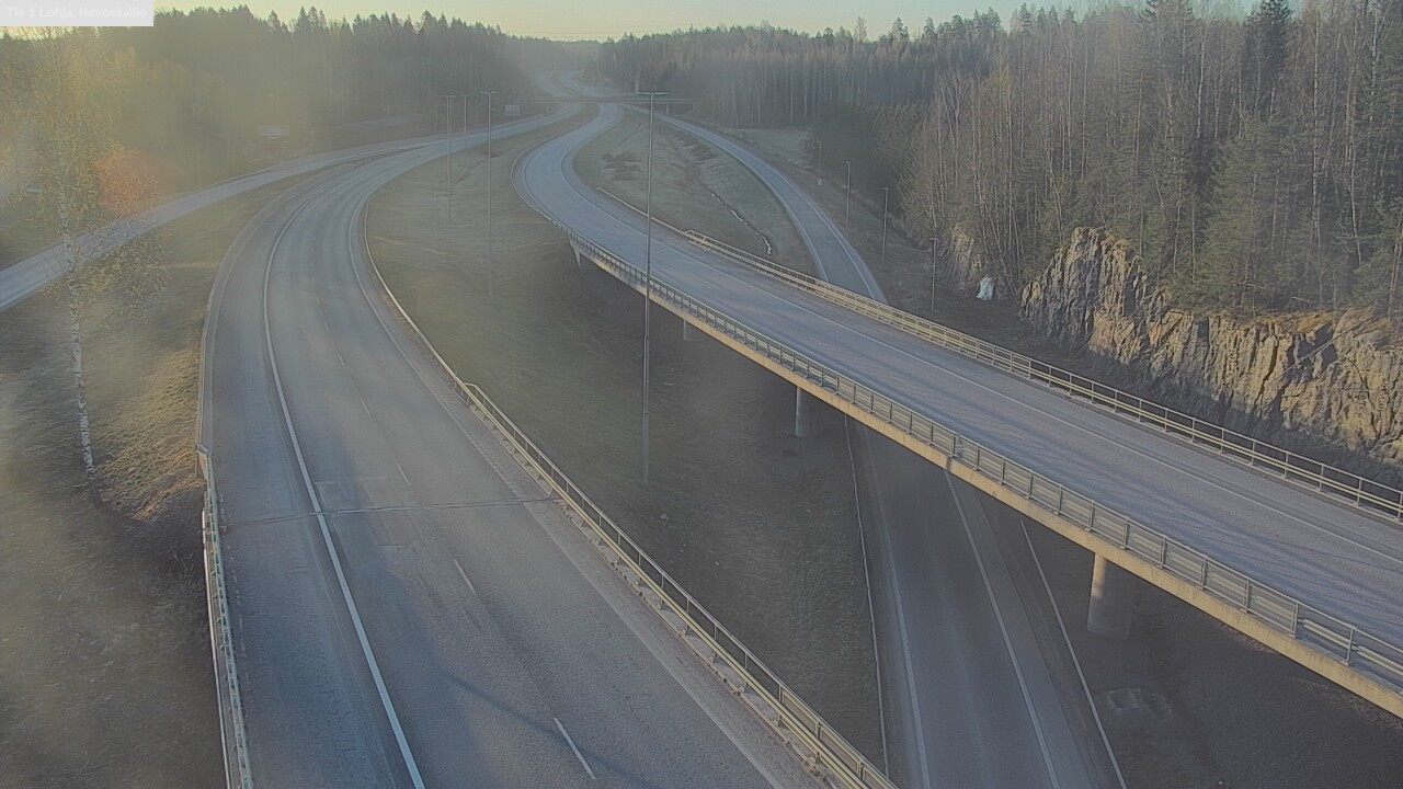 Weather Camera Image Väg 1 Lojo, Hevoskallio, Lohja, Uusimaa