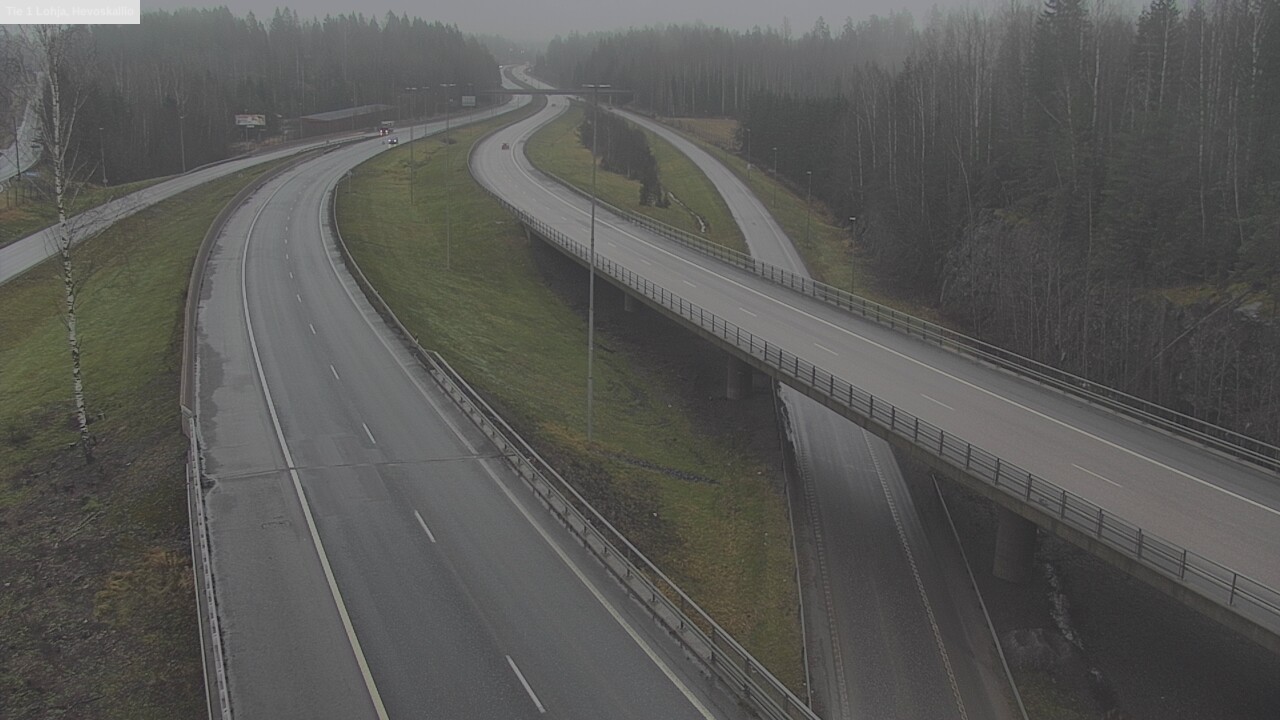 Weather Camera Image Väg 1 Lojo, Hevoskallio, Lohja, Uusimaa