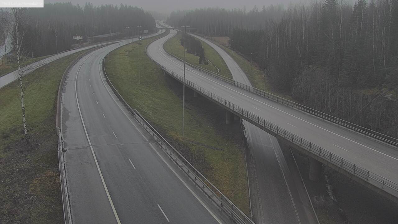 Weather Camera Image Väg 1 Lojo, Hevoskallio, Lohja, Uusimaa
