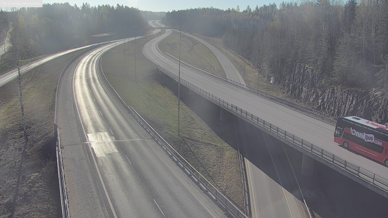 Weather Camera Image Väg 1 Lojo, Hevoskallio, Lohja, Uusimaa