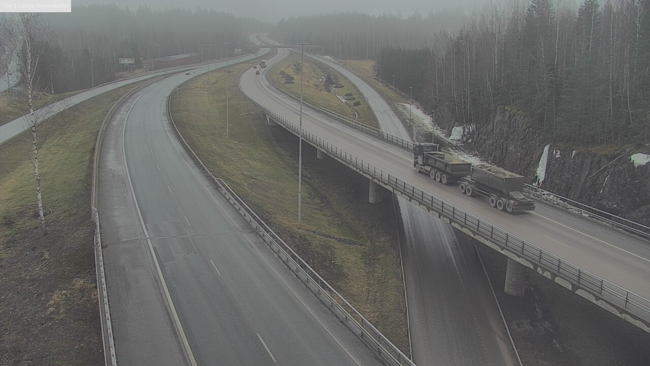 Weather Camera Image Road 1 Lohja, Hevoskallio, Lohja, Uusimaa