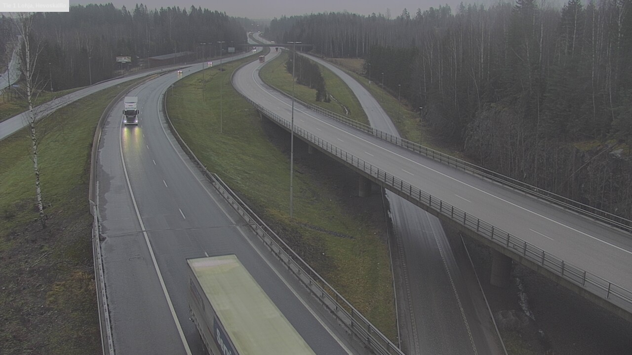 Weather Camera Image Väg 1 Lojo, Hevoskallio, Lohja, Uusimaa