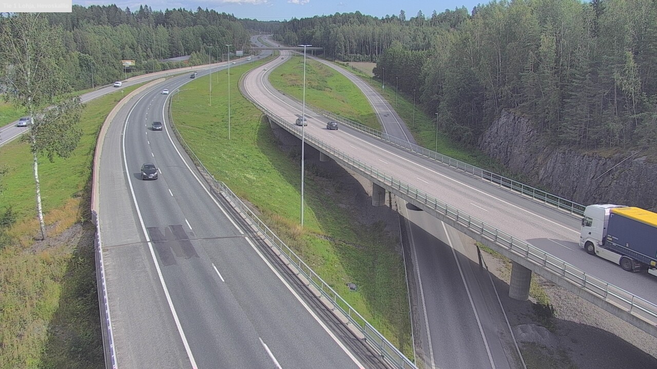 Weather Camera Image Road 1 Lohja, Hevoskallio, Lohja, Uusimaa