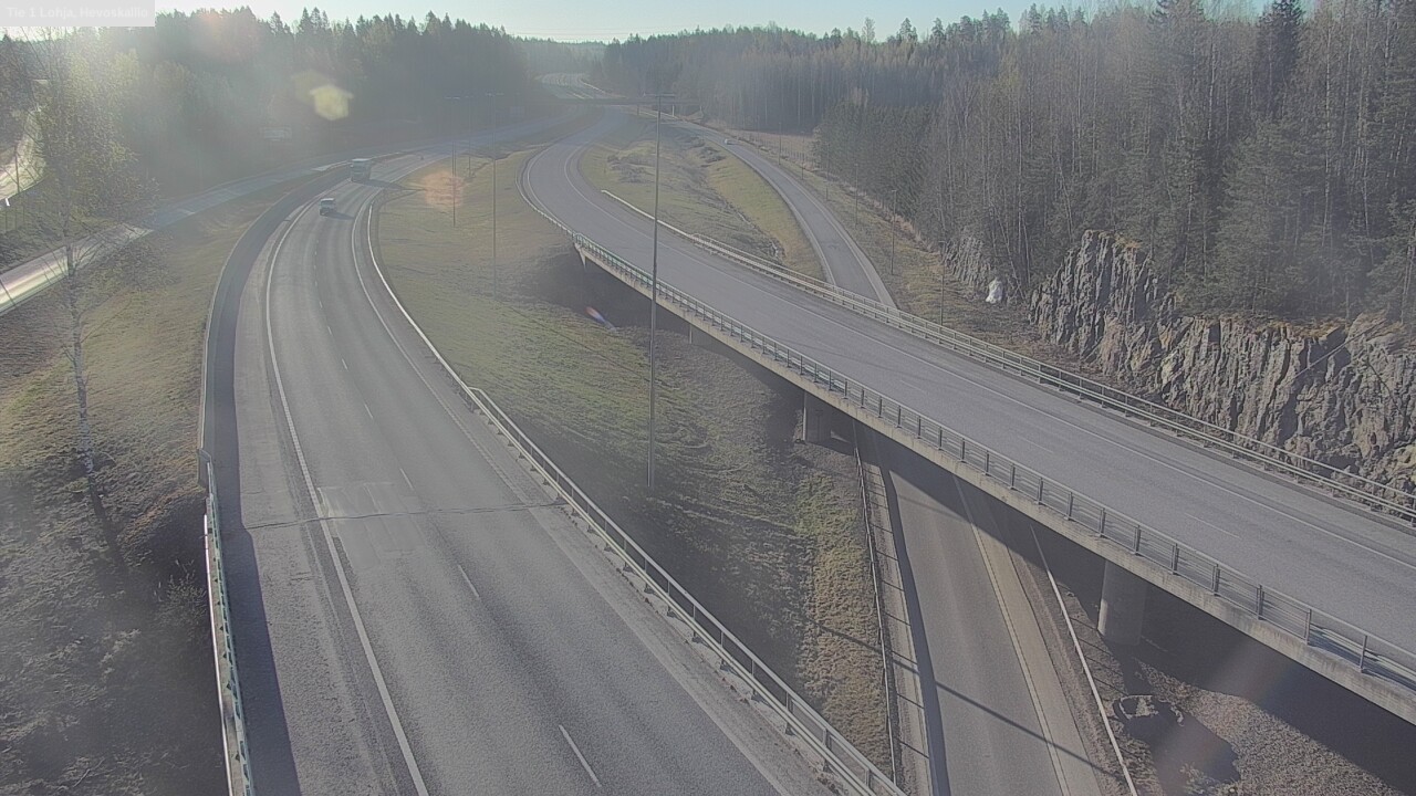 Weather Camera Image Väg 1 Lojo, Hevoskallio, Lohja, Uusimaa