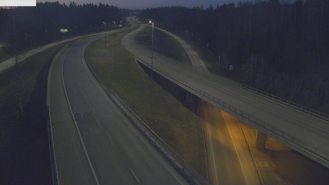 Weather Camera Image Väg 1 Lojo, Hevoskallio, Lohja, Uusimaa