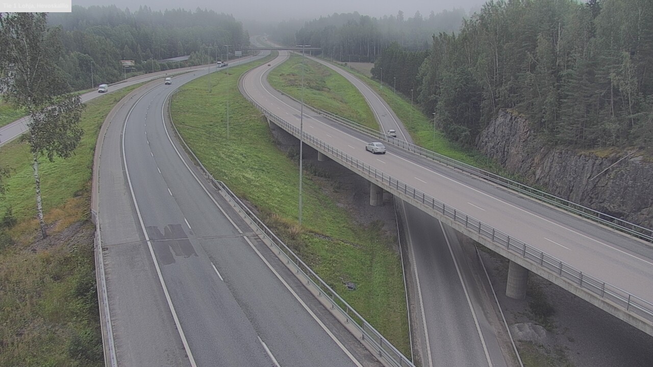 Weather Camera Image Road 1 Lohja, Hevoskallio, Lohja, Uusimaa