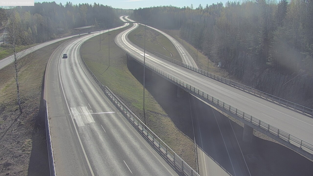 Weather Camera Image Väg 1 Lojo, Hevoskallio, Lohja, Uusimaa