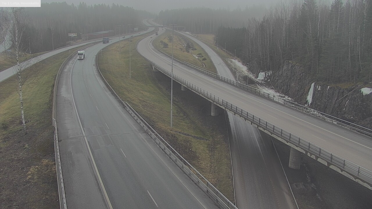 Weather Camera Image Road 1 Lohja, Hevoskallio, Lohja, Uusimaa