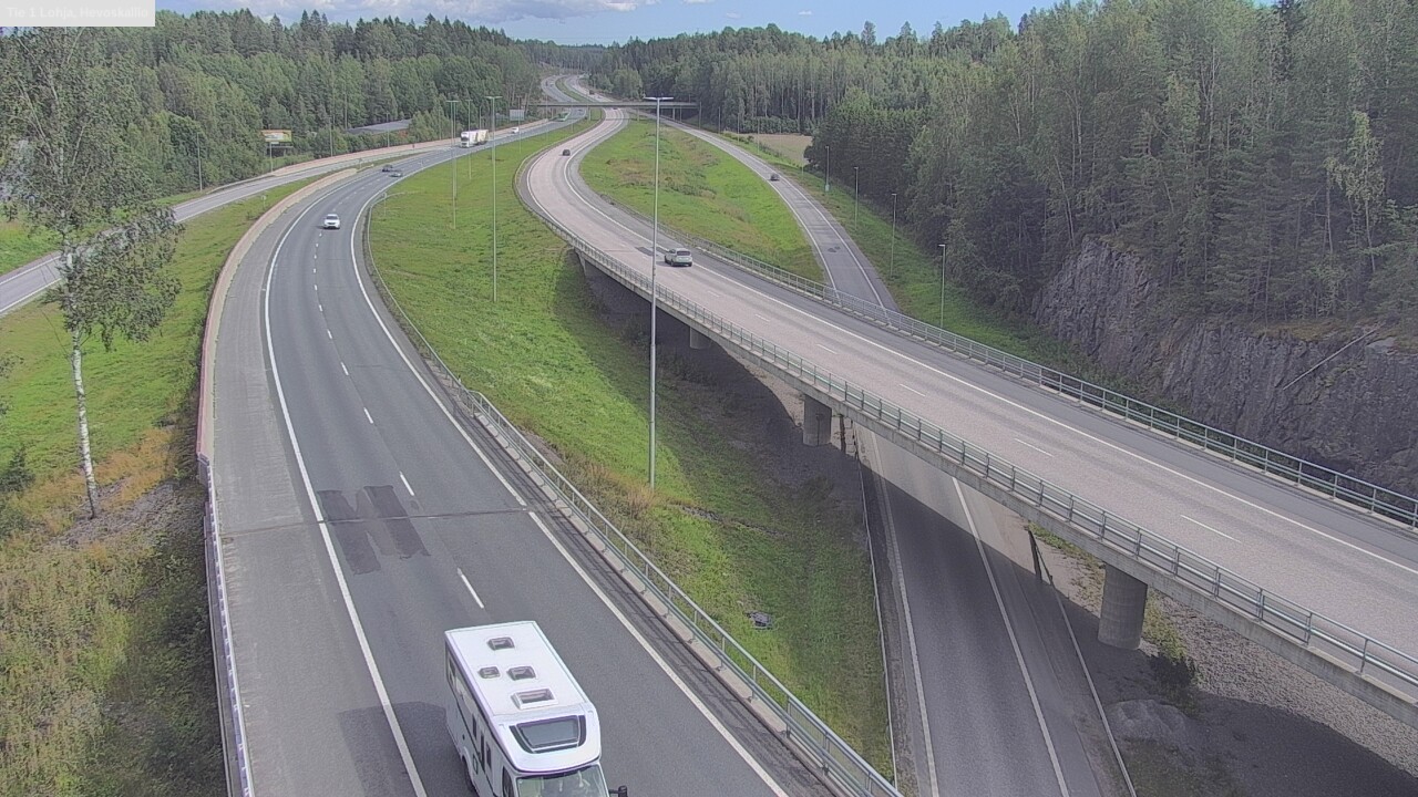Weather Camera Image Road 1 Lohja, Hevoskallio, Lohja, Uusimaa