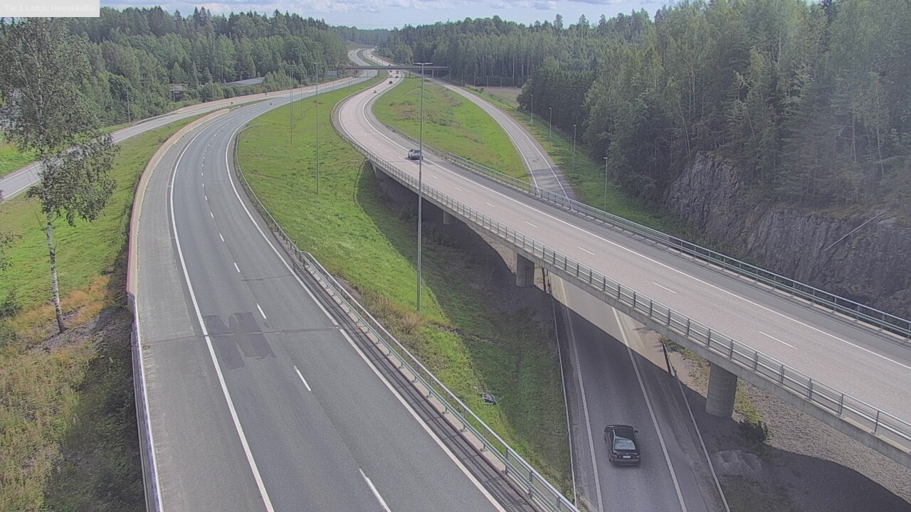 Weather Camera Image Väg 1 Lojo, Hevoskallio, Lohja, Uusimaa
