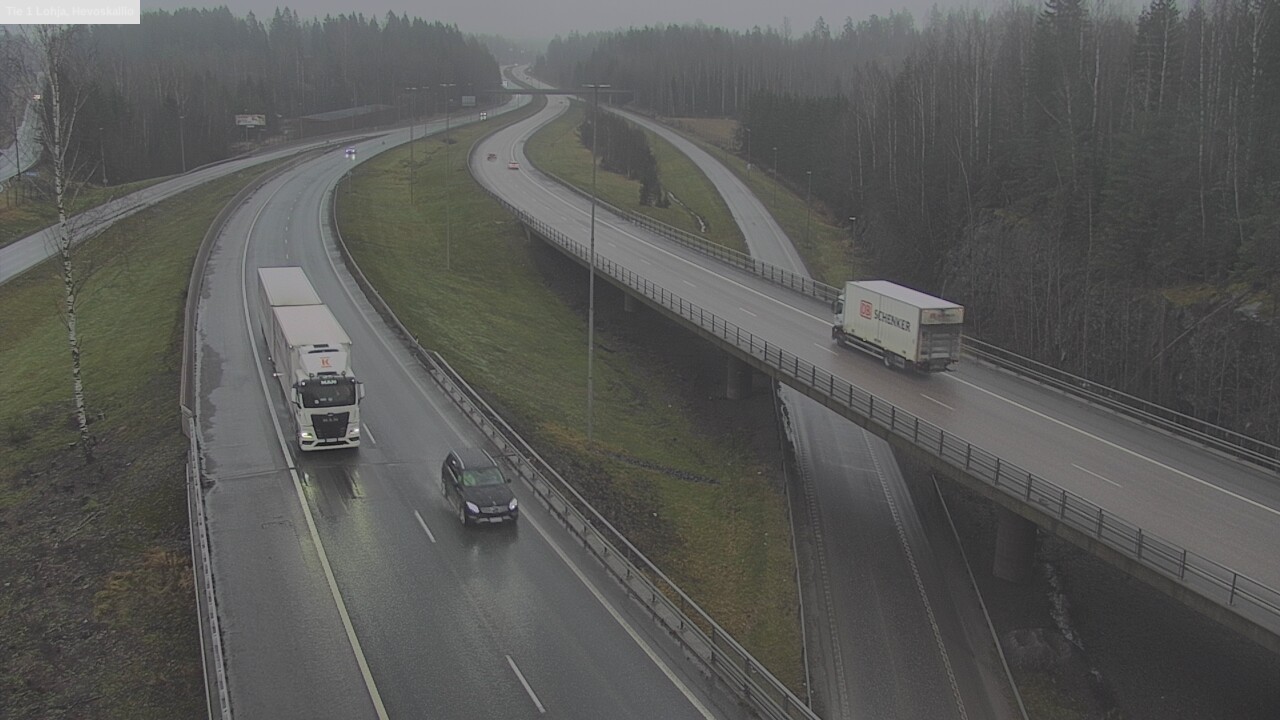 Weather Camera Image Väg 1 Lojo, Hevoskallio, Lohja, Uusimaa