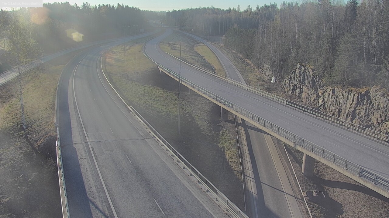 Weather Camera Image Väg 1 Lojo, Hevoskallio, Lohja, Uusimaa