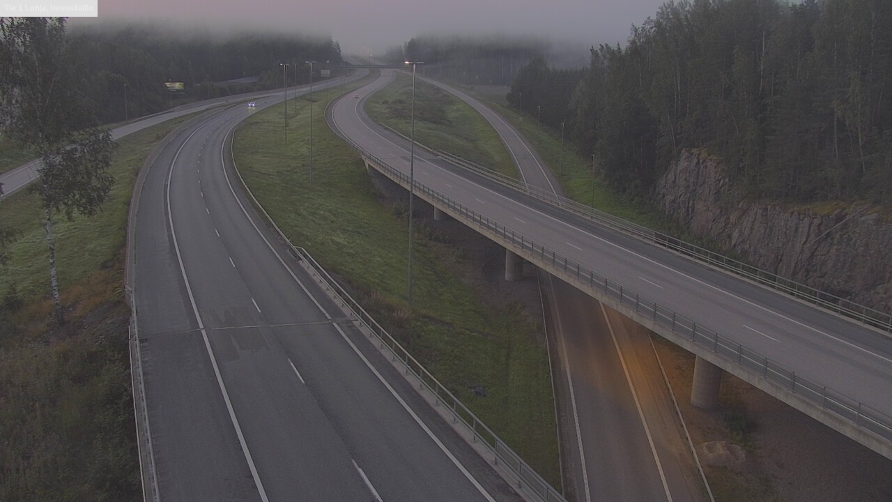 Weather Camera Image Road 1 Lohja, Hevoskallio, Lohja, Uusimaa