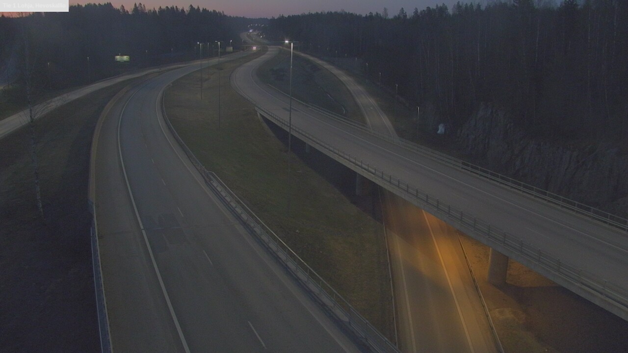 Weather Camera Image Väg 1 Lojo, Hevoskallio, Lohja, Uusimaa