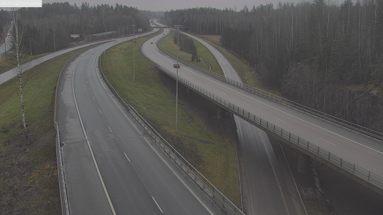 Weather Camera Image Väg 1 Lojo, Hevoskallio, Lohja, Uusimaa