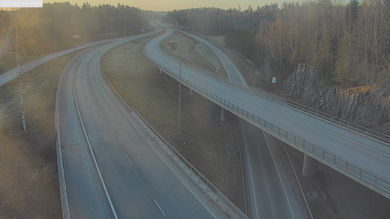 Weather Camera Image Väg 1 Lojo, Hevoskallio, Lohja, Uusimaa