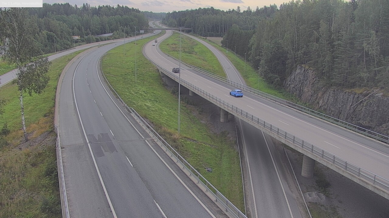 Weather Camera Image Road 1 Lohja, Hevoskallio, Lohja, Uusimaa