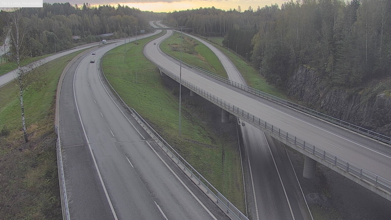 Weather Camera Image Road 1 Lohja, Hevoskallio, Lohja, Uusimaa