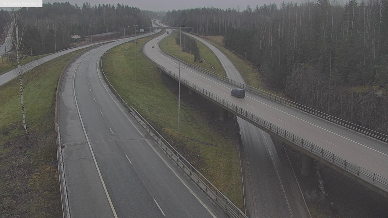 Weather Camera Image Väg 1 Lojo, Hevoskallio, Lohja, Uusimaa