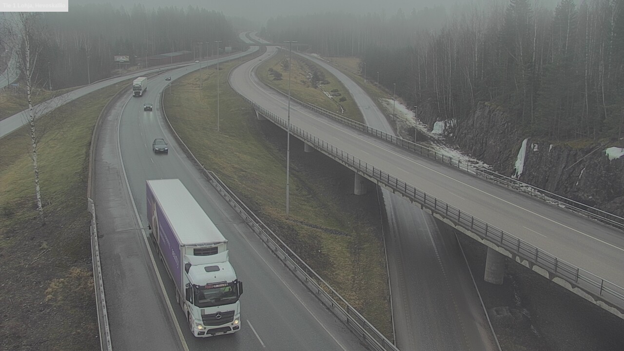 Weather Camera Image Road 1 Lohja, Hevoskallio, Lohja, Uusimaa