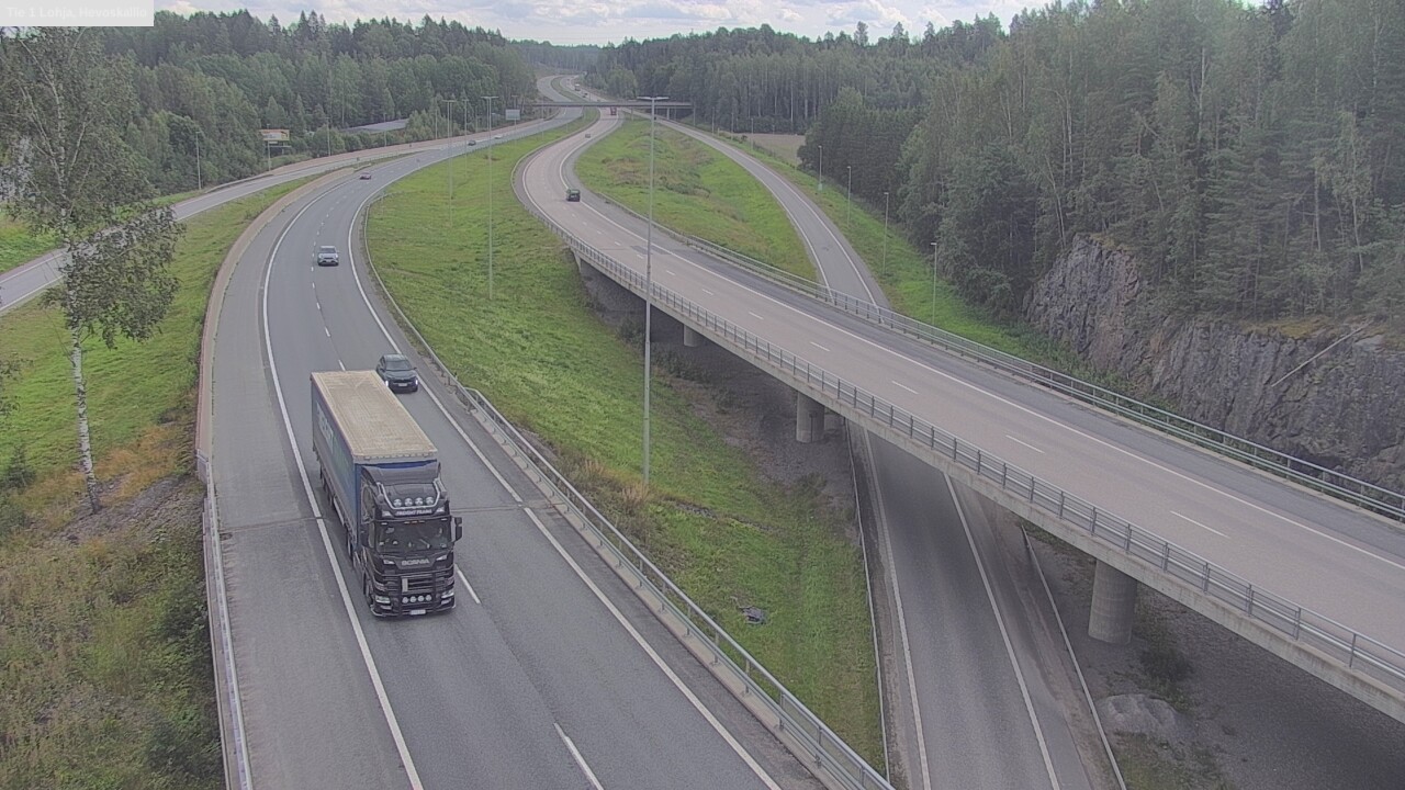 Weather Camera Image Väg 1 Lojo, Hevoskallio, Lohja, Uusimaa