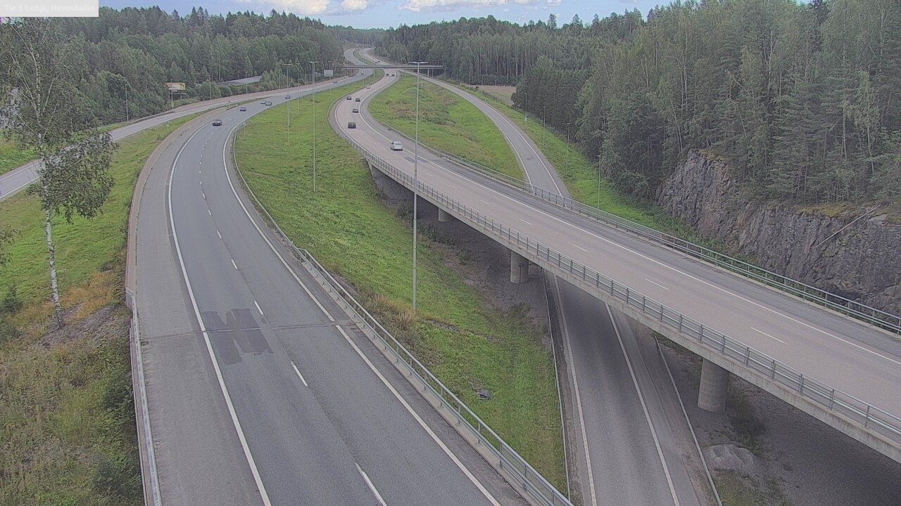 Weather Camera Image Road 1 Lohja, Hevoskallio, Lohja, Uusimaa