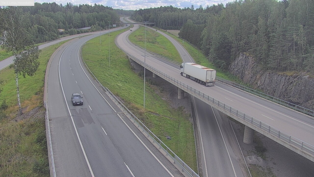 Weather Camera Image Road 1 Lohja, Hevoskallio, Lohja, Uusimaa