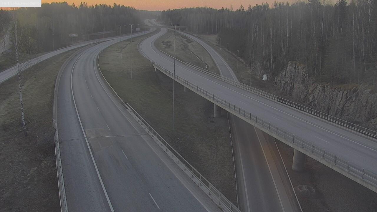 Weather Camera Image Väg 1 Lojo, Hevoskallio, Lohja, Uusimaa